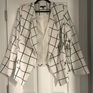 Lane Bryant Cute White and Black Spring Jacket Size 22.